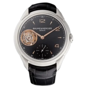 Clifton Black Dial Leather Strap Men's Watch 10455