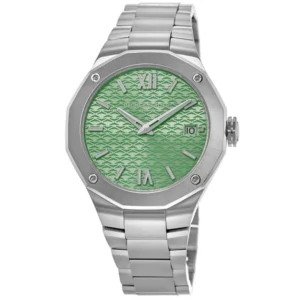 Riviera Green Dial Rubber Strap and Steel Bracelet Women's Watch 10611