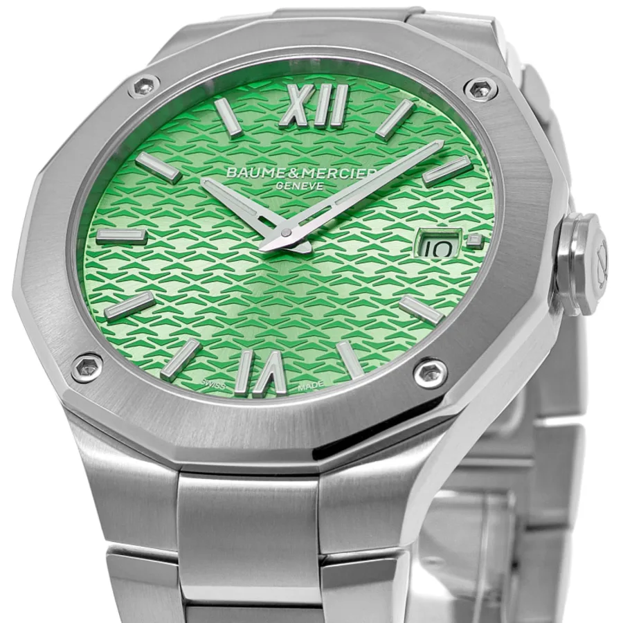 Riviera Green Dial Rubber Strap and Steel Bracelet Women's Watch 10611 - Image 2