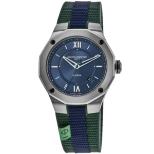 Riviera Blue Dial Color Fabric Strap Men's Watch 10688