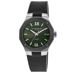 Riviera Automatic Green Dial Rubber Strap Men's Watch 10763