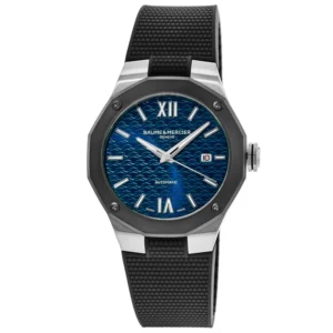 Riviera Automatic Blue Dial Rubber Strap Men's Watch 10768