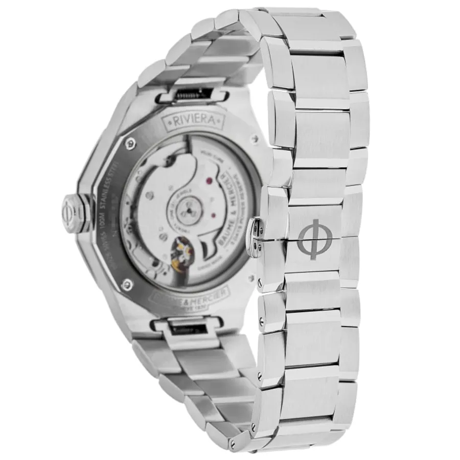 Riviera Automatic Green Dial Stainless Steel Men's Watch 10770 - Image 4