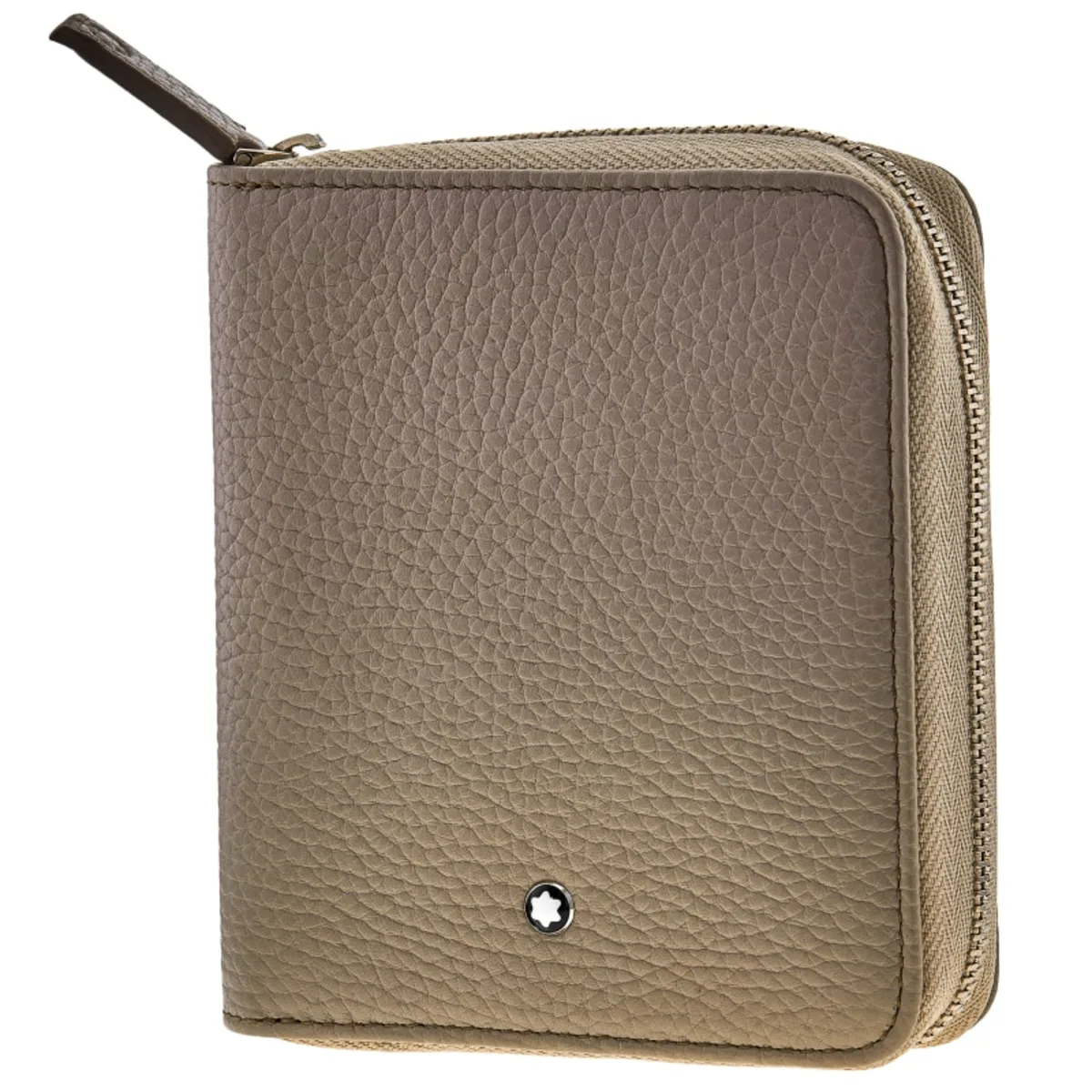 Meisterstuck 3cc Soft Grain Beige Leather Zippered Wallet 111217 - Image 2