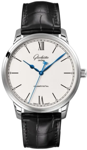 Senator Excellence Silver Dial Black Leather Strap Men's Watch 1-36-01-01-02-30