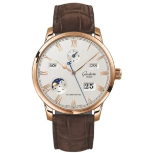 Senator Excellence Perpetual Calendar Silver Dial Leather Strap Men's Watch 1-36-12-02-05-62
