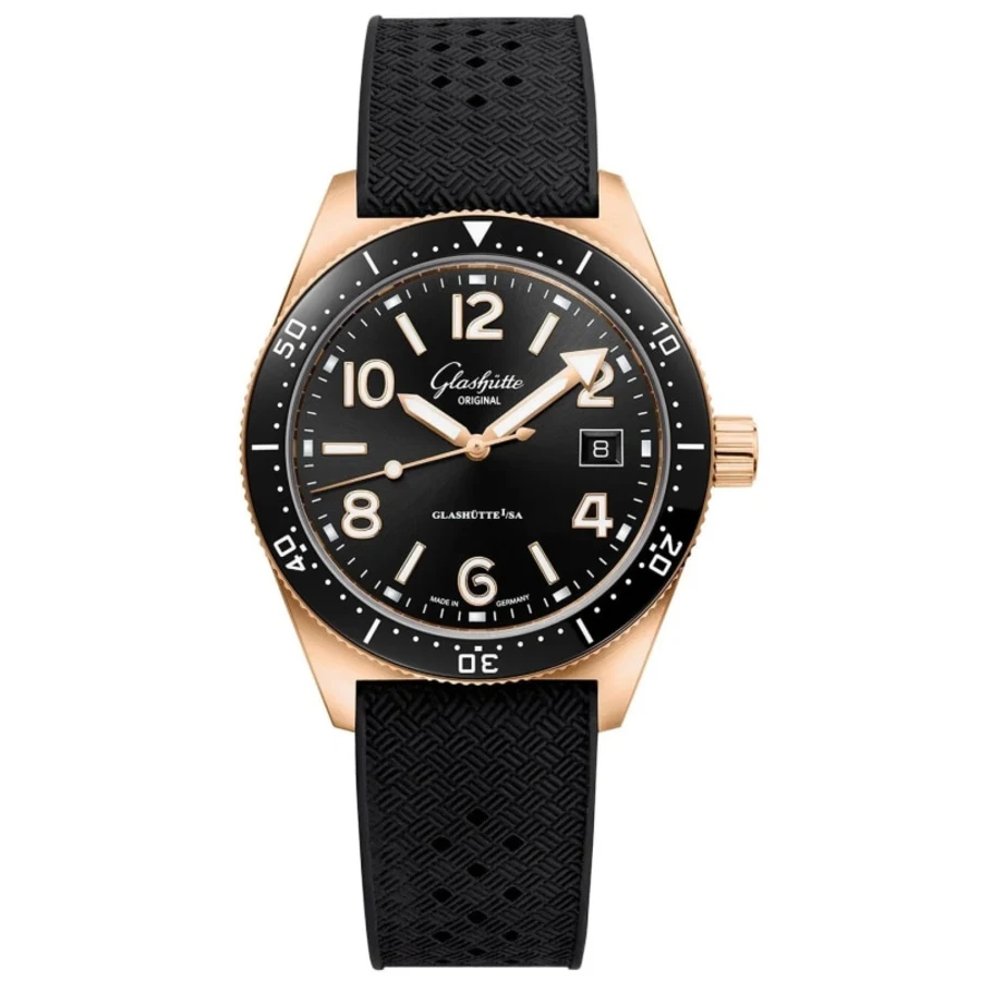 SeaQ Automatic 39.5mm Black Dial Rubber Strap Men's Watch 1-39-11-17-91-33