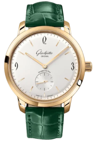 Silver Dial Rose Gold Leather Strap Men's Watch 1-39-60-01-01-04
