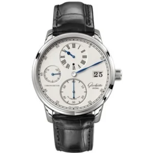 Senator Chronometer Regulator Silver Dial Black Leather Strap Men's Watch 1-58-04-04-04-04