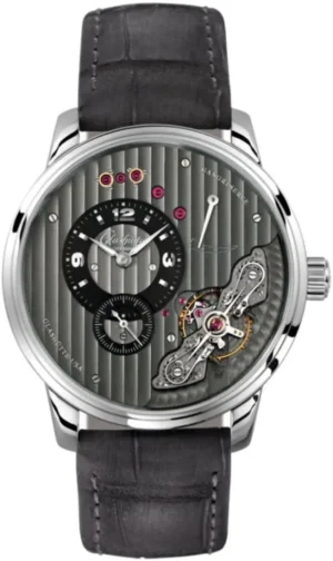PanoInverse Panoinverse XL Grey Dial Leather Strap Men's Watch 1-66-06-04-22-62