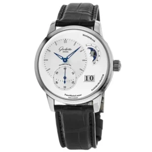 PanoMaticLunar Silver Dial Leather Strap Men's Watch 1-90-02-42-32-61