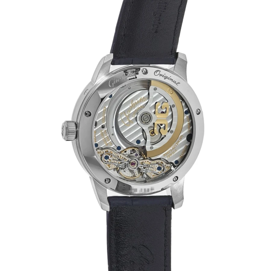 PanoMaticLunar Blue MoonPhase Dial Leather Strap Men's Watch 1-90-02-46-32-61 - Image 3