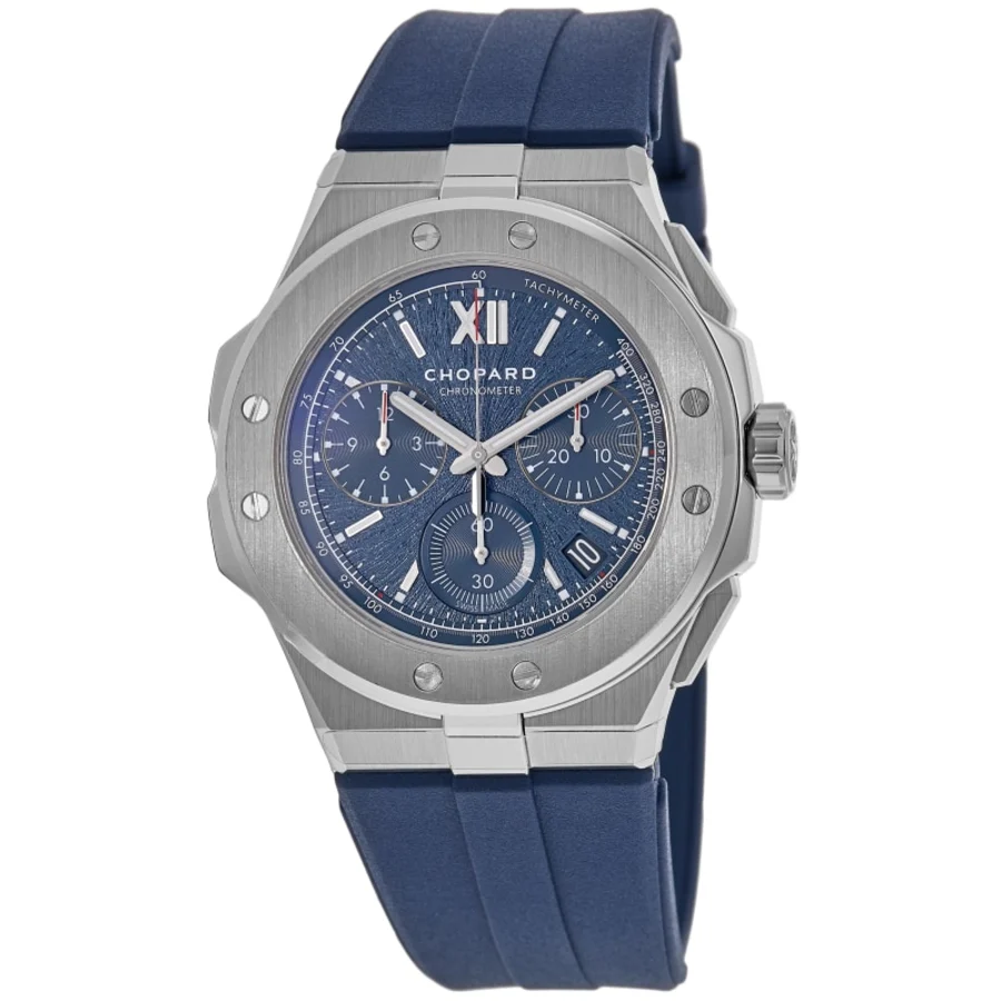 Alpine Eagle XL Chrono Automatic Blue Dial Rubber Strap Men's Watch 298609-3003