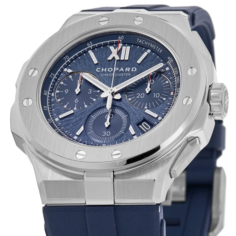 Alpine Eagle XL Chrono Automatic Blue Dial Rubber Strap Men's Watch 298609-3003 - Image 2