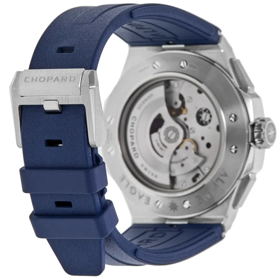 Alpine Eagle XL Chrono Automatic Blue Dial Rubber Strap Men's Watch 298609-3003 - Image 4