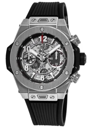 Big Bang Unico 42mm Titanium Case Skeleton Dial Rubber Strap Men's Watch 441.NX.1170.RX