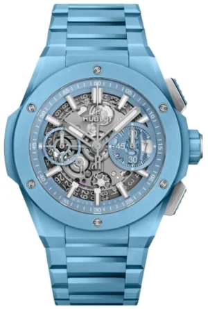 Big Bang Integral Blue Ceramic Skeleton Dial Ceramic Men's Watch 451.EX.5120.EX