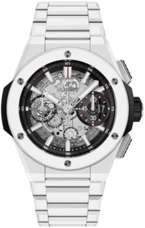 Big Bang Integral White Ceramic Skeleton Dial Ceramic Men's Watch 451.HX.1123.HX