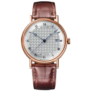 Classique Automatic Rose Gold Brown Leather Men's Watch 5177BR/12/9V6