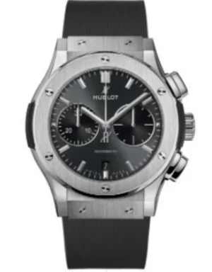 Classic Fusion Chronograph Grey Dial Rubber Strap Men's Watch 521.NX.7071.RX