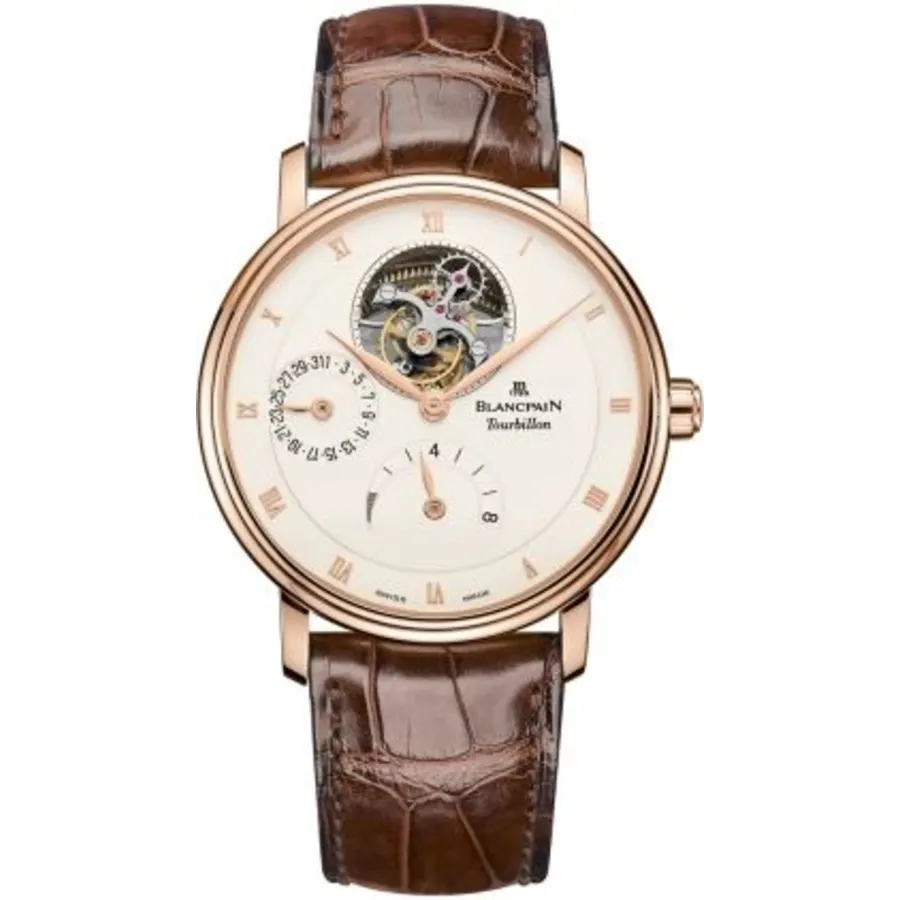 Villeret Tourbillon 8 Day Power Reserve Men's Watch 6025-3642-55B