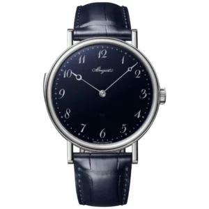 Classique Repetition Manual Winding Blue Dial 18K White Gold Blue Leather Strap Men's Watch 7637BB/2Y/9ZU