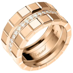 Ice Cube 18K Rose Gold and Diamond Size 6.75 Women's Ring 827004-5041