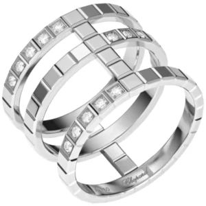 Ice Cube 18K White Gold and Diamond Size 6.5 Women's Ring 827007-1010