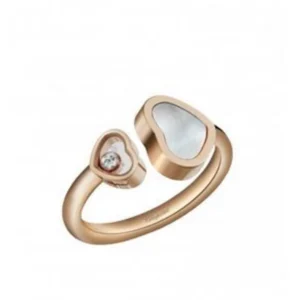 Happy Hearts 18K Rose Gold, Diamond and Mother of Pearl Women's Ring 829482-5300