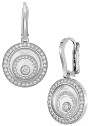 Happy Spirit Icons 18K White Gold Diamond Women's Earrings 838230-1001