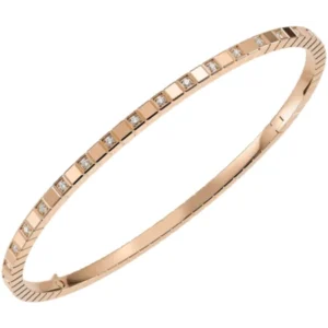 Ice Cube 18K Rose Gold and Half-Set Diamond Size L Women's Bracelet 857702-5011