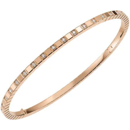 Ice Cube 18K Rose Gold and Half-Set Diamond Size L Women's Bracelet 857702-5011