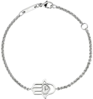 Happy Diamonds Good Luck Charms 18K White Gold and Diamond Women's Bracelet 857864-1001