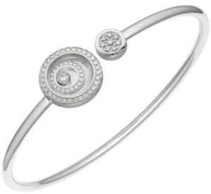 Happy Spirit 18K White Gold and Diamond Size M Women's Bracelet 858230-1002