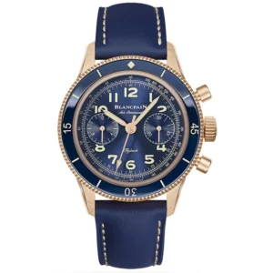Air Command Automatic Blue Dial Leather Strap Men's Watch AC03-36B40-63A