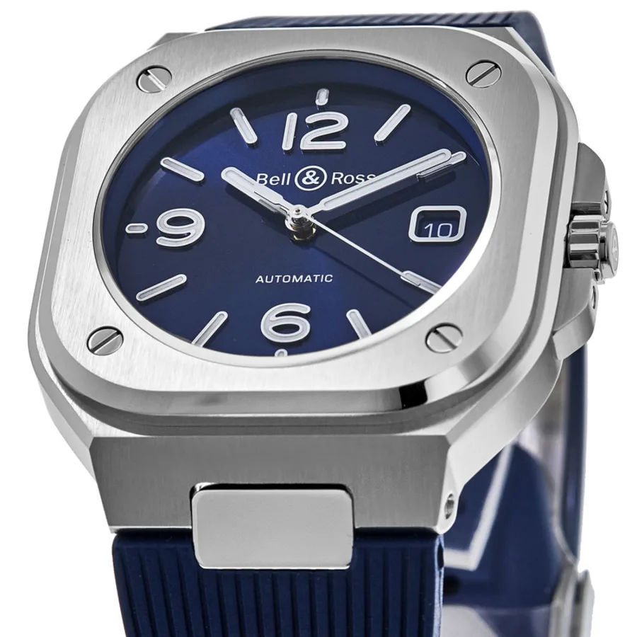 BR 05 Blue Dial Rubber Strap Men's Watch BR05A-BLU-ST/SRB - Image 3