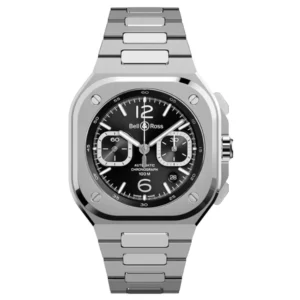 BR 05 Chronograph 42mm Automatic Black Dial Steel Men's Watch BR05C-BLC-ST/SST
