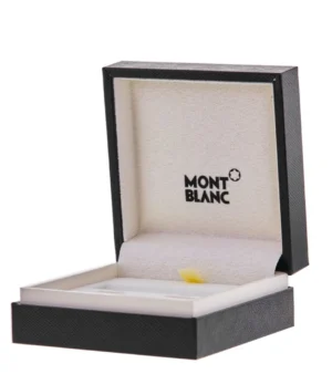 Classic Black Ray Skin Sterling Silver Men's Cufflinks 35824