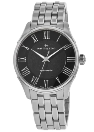 Jazzmaster Auto Black Dial Stainless Steel Men's Watch H42535130