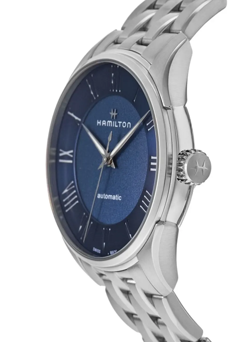 Jazzmaster Auto Blue Dial Stainless Steel Men's Watch H42535140 - Image 3