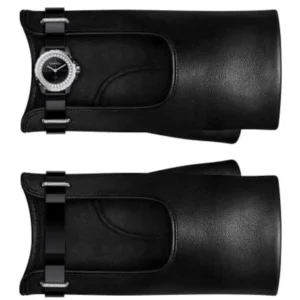 J12 XS Limited Edition Black Dial Diamond on Black Leather Gloves Women's Watch H4872