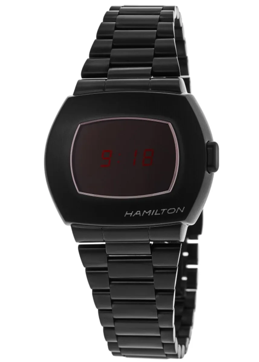 PSR Digital Quartz Black PVD Steel Men's Watch H52404130