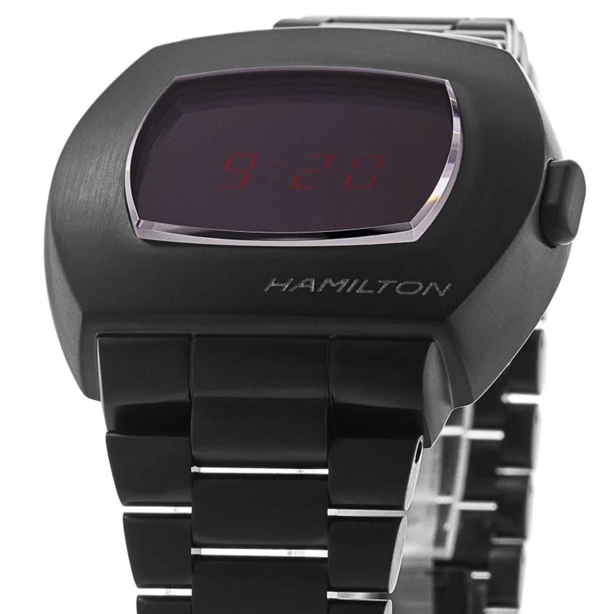 PSR Digital Quartz Black PVD Steel Men's Watch H52404130 - Image 2