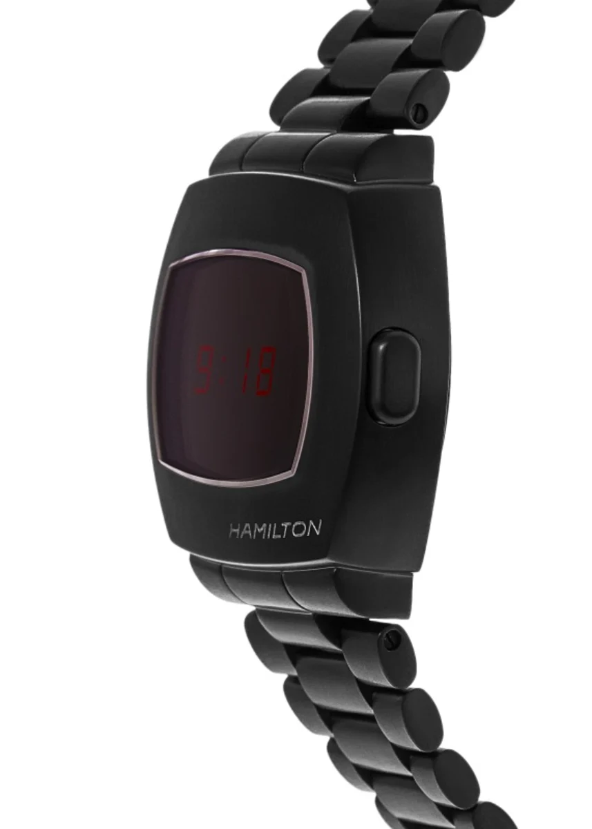 PSR Digital Quartz Black PVD Steel Men's Watch H52404130 - Image 3
