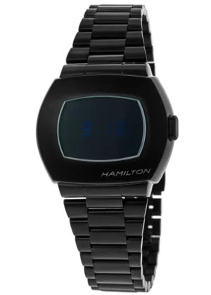 PSR Digital Quartz Black PVD Steel Men's Watch H52404131