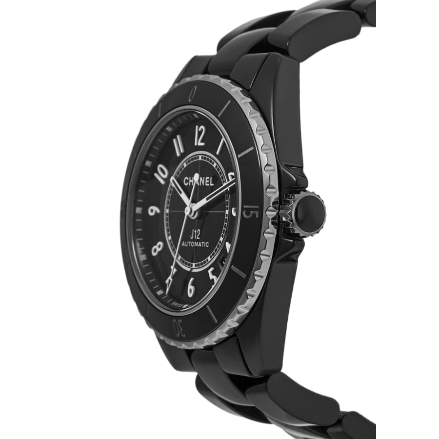 J12 Automatic Black Dial Black Ceramic Strap Women's Watch H5697 - Image 3
