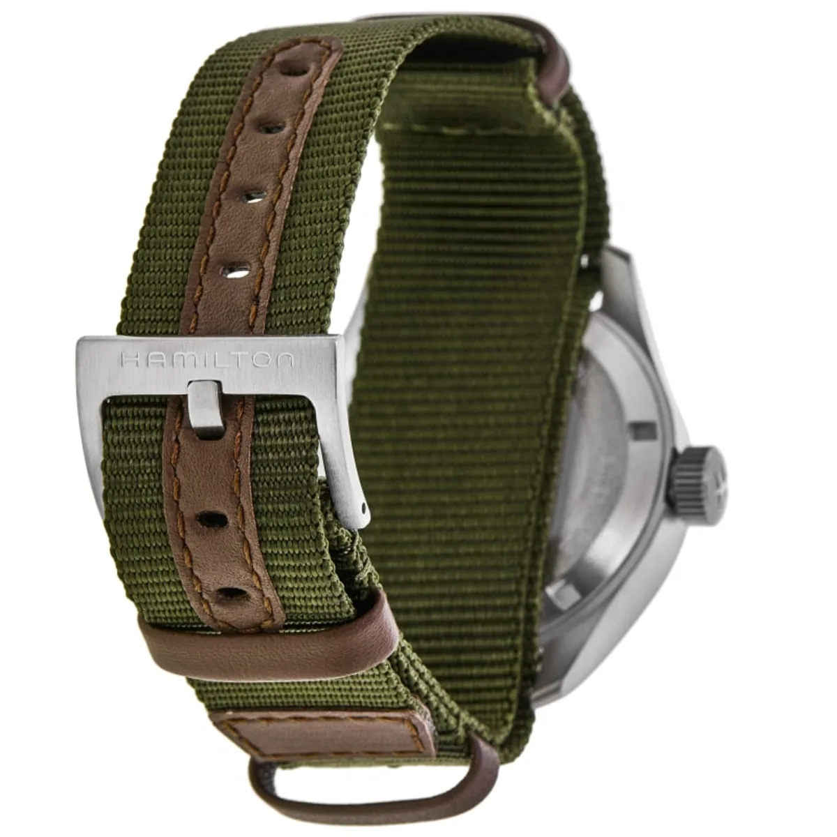 Khaki Field Mechanical Power Reserve Black Dial Fabric Strap Men's Watch H69509930 - Image 4