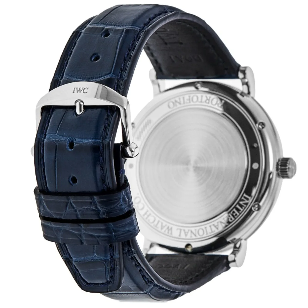 Portofino Automatic Silver Dial Leather Strap Men's Watch IW356527 - Image 4