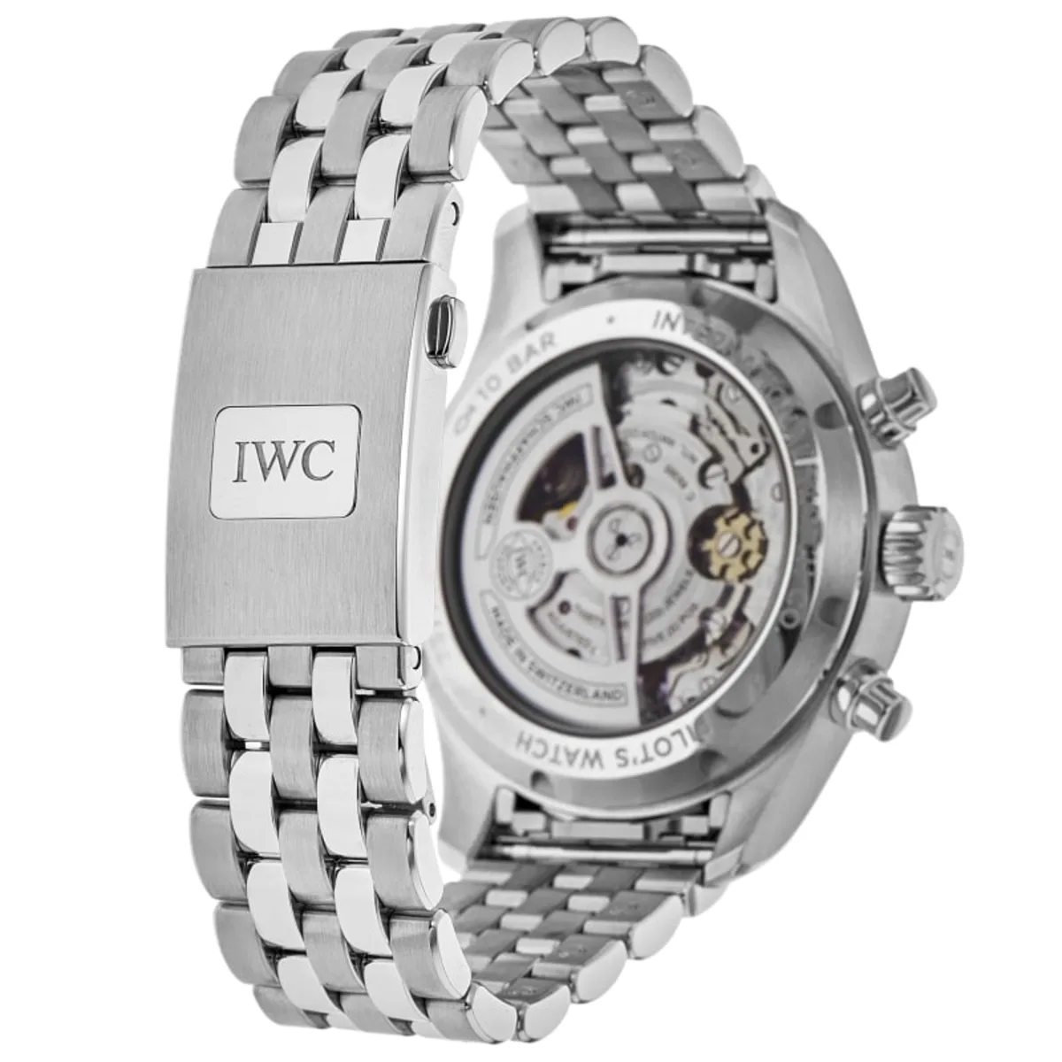 Pilot's Chronograph Green Dial Steel Men's Watch IW388104 - Image 4