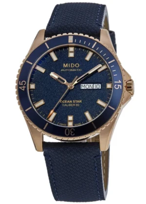 Ocean Star 200 Blue Dial Fabric Strap Men's Watch M026.430.36.041.00